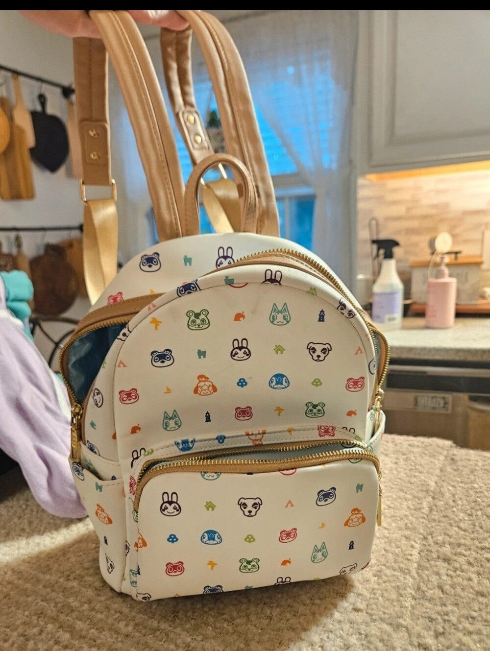 White Animal Crossing Backpack